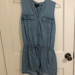 Chambray Romper
